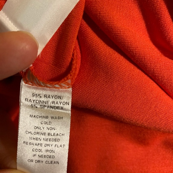 BRAND NEW Beautiful Red/orange swing dress by LOFT - Picture 6 of 6